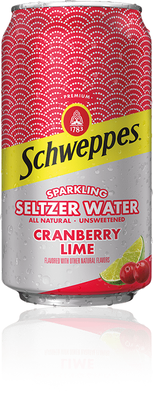 Cranberry Lime Sparkling Seltzer Water