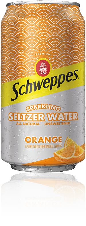 Schweppes Orange Sparkling Seltzer Water