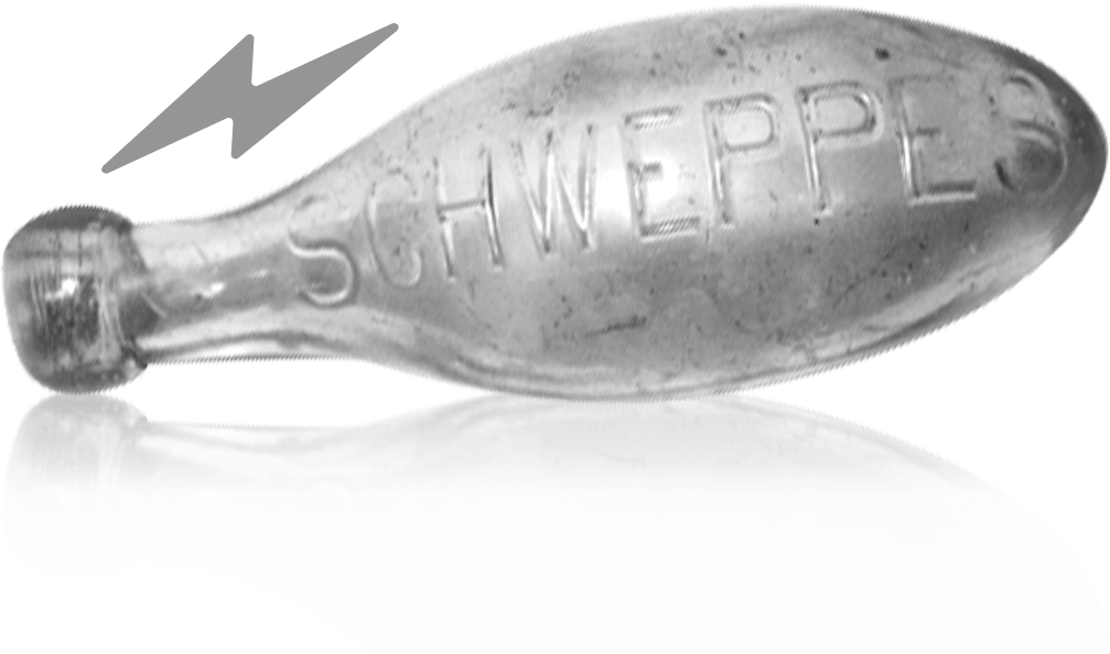 Old Schweppes Bottle